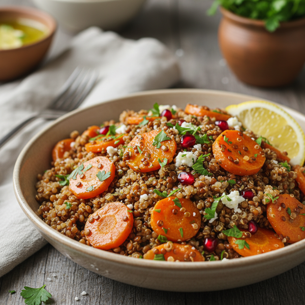 Hearty Quinoa, Carrot, and Lentil Delight recipe