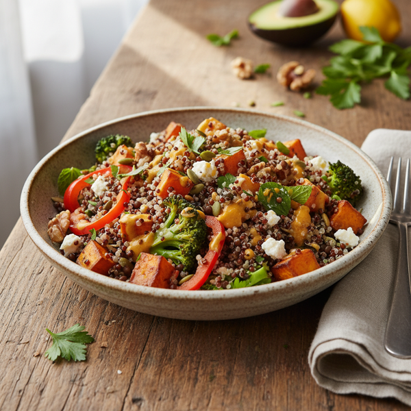 Hearty Quinoa and Beluga Lentil Super Salad recipe