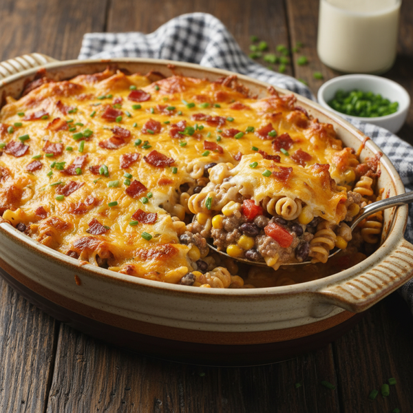 Hearty Ranch Beef Casserole recipe