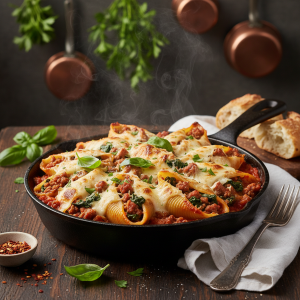 Hearty Sausage-Stuffed Pasta Shells recipe