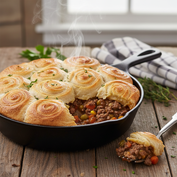 Hearty Shepherd's Pie with Crescent Roll Crust recipe