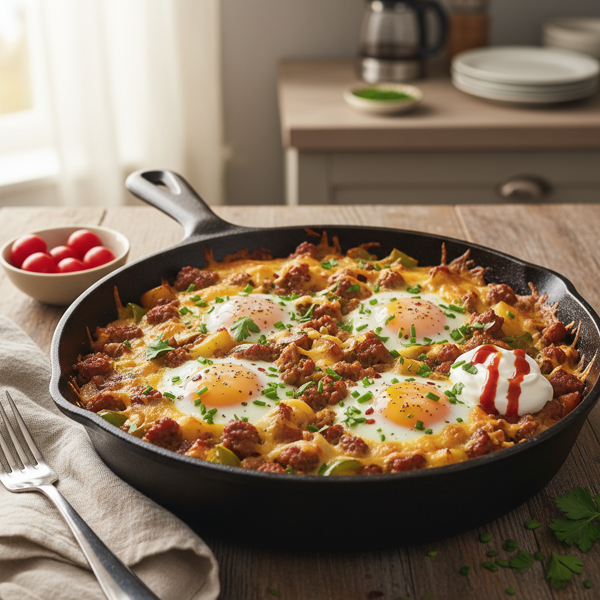 Hearty Skillet Breakfast Bake recipe