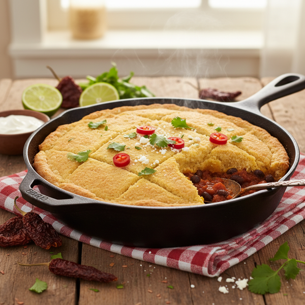 Hearty Skillet Tamale Pie recipe