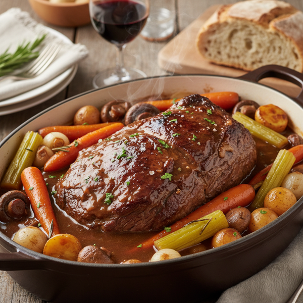 Hearty Slow-Cooked Beef & Veggie Roast recipe