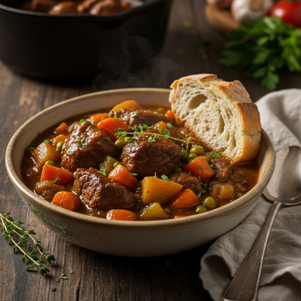 Hearty Slow-Cooked Beef and Vegetable Stew recipe