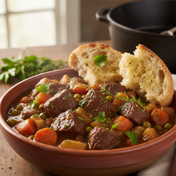 Hearty Slow-Cooker Beef Stew with Fresh Vegetables recipe