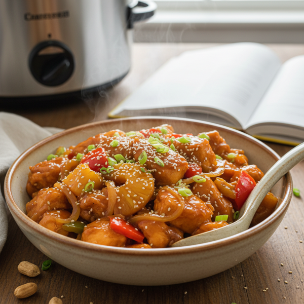 Hearty Slow Cooker Sweet and Sour Chicken Delight recipe