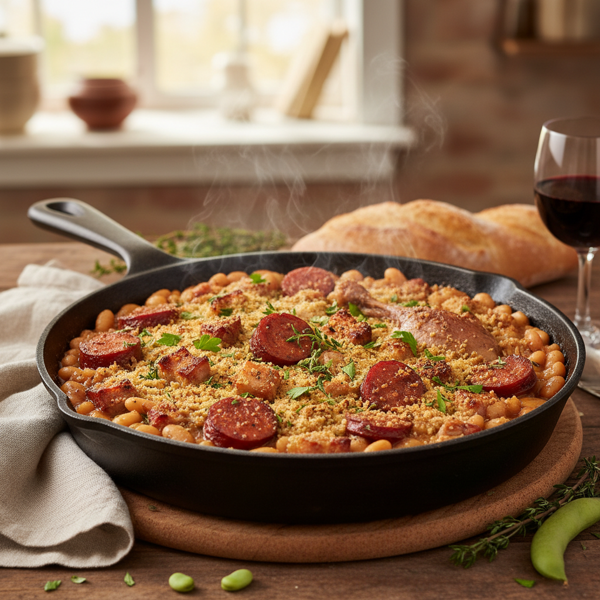 Hearty Smoked Sausage Cassoulet Skillet recipe