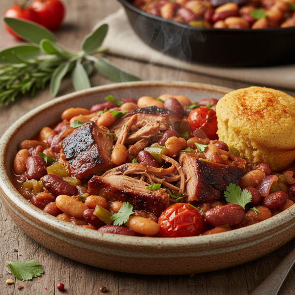 Hearty Smoked Turkey and Bean Medley recipe