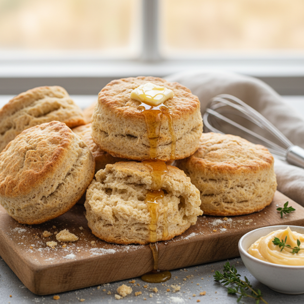 Hearty Sourdough Whole Wheat Biscuits recipe