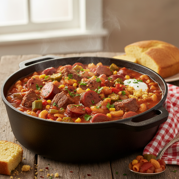 Hearty Southern Goulash Delight recipe