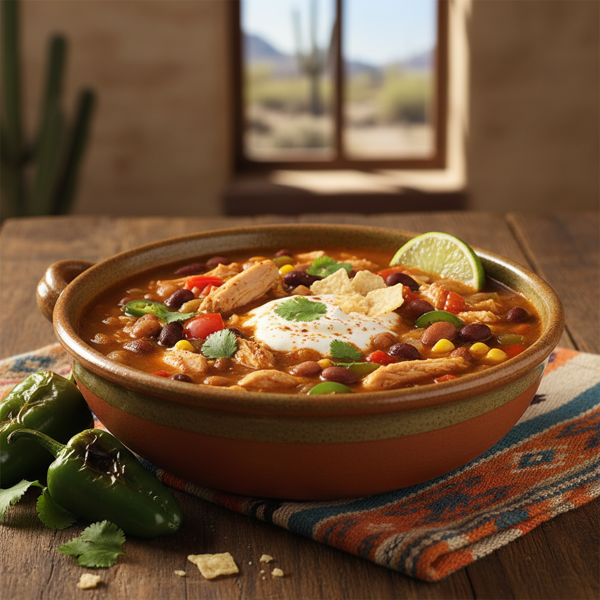 Hearty Southwest Chicken and Bean Soup recipe