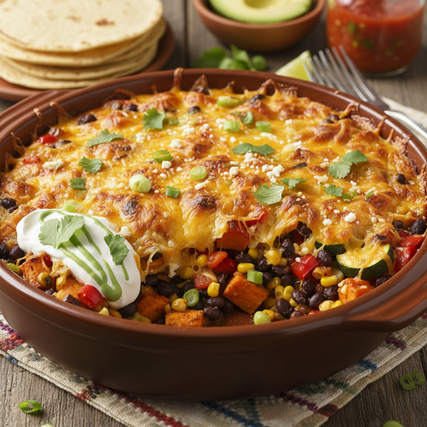Hearty Southwest Vegetarian Casserole recipe
