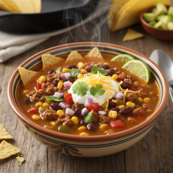 Hearty Southwestern Taco Soup recipe