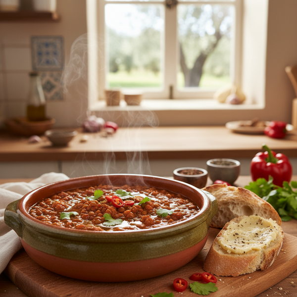 Hearty Spanish Lentil Chili recipe