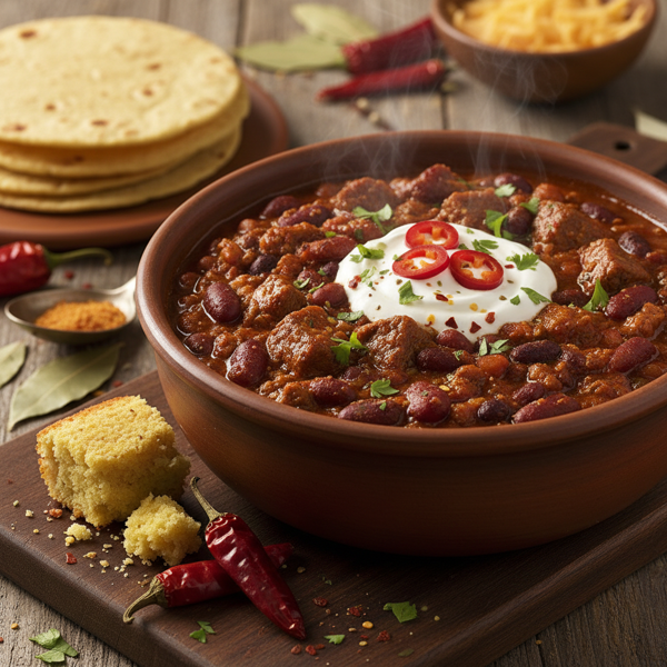 Hearty Spice-Infused Chilli Con Carne recipe