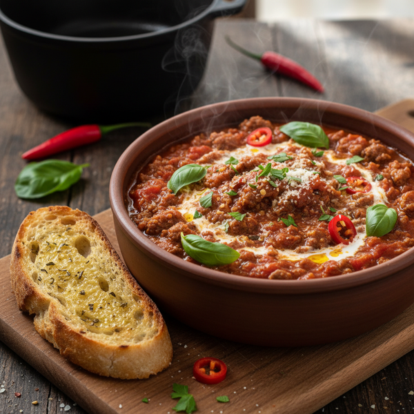 Hearty Spicy Marinara Delight recipe