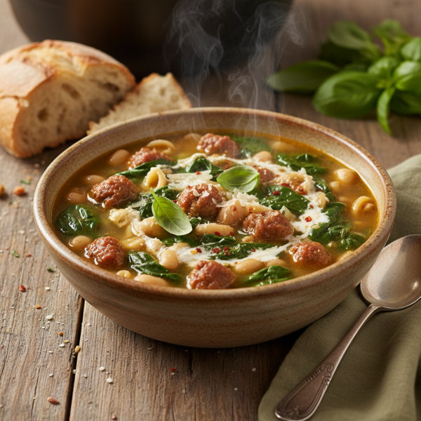 Hearty Spinach and Italian Sausage Soup recipe