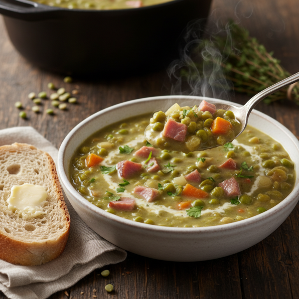Hearty Split Pea and Ham Chowder recipe