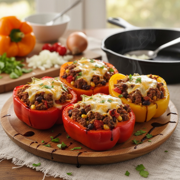 Hearty Stuffed Bell Peppers Delight recipe