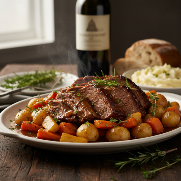 Hearty Sunday Slow Cooked Pot Roast recipe