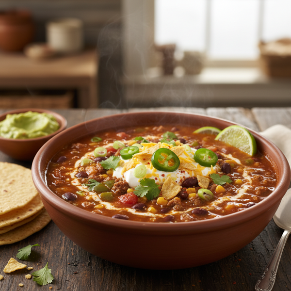 Hearty Taco Chili Soup Delight recipe
