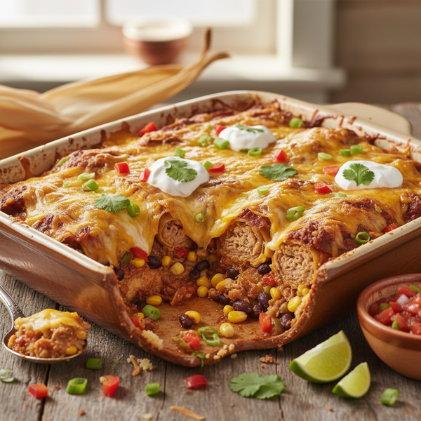 Hearty Tex-Mex Tamale Casserole recipe