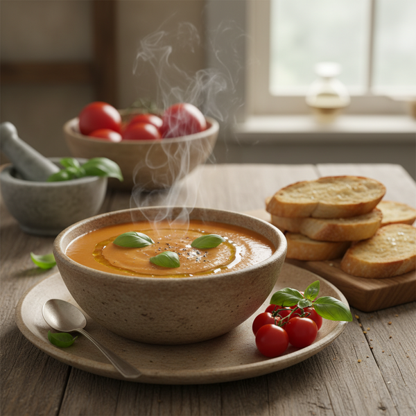 Hearty Tomato Basil Bliss Soup recipe