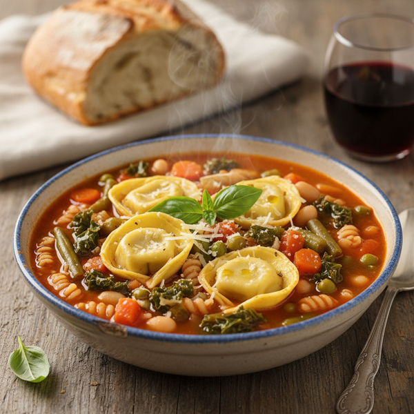 Hearty Tortellini Minestrone Delight recipe