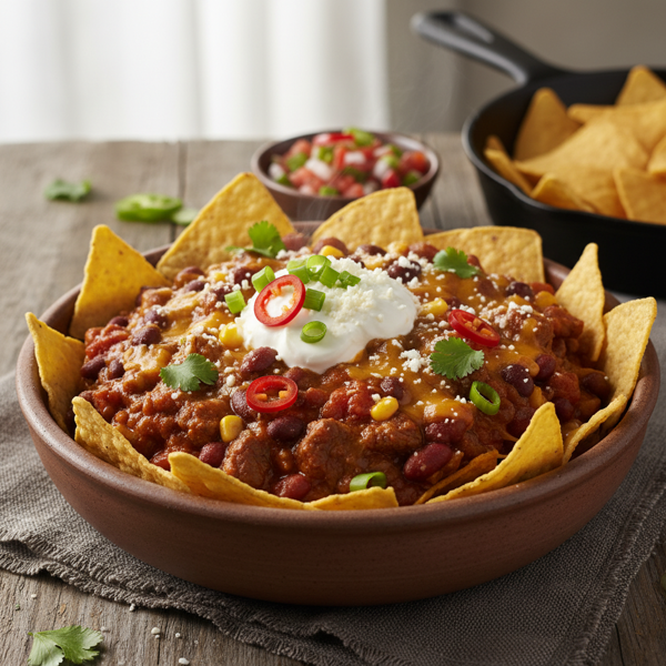 Hearty Tortilla Chip Chili Delight recipe