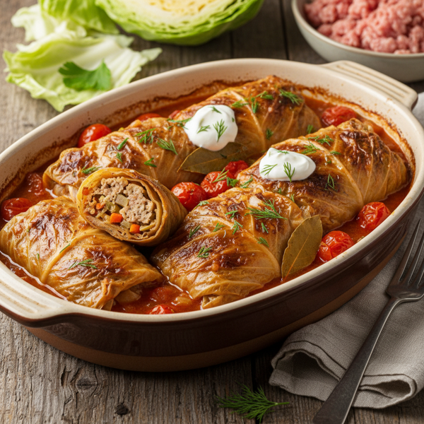 Hearty Turkey-Stuffed Cabbage Rolls recipe