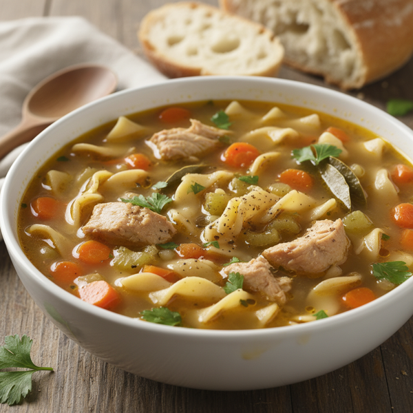 Hearty Turkey Noodle Soup recipe