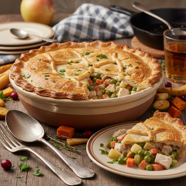 Hearty Turkey Vegetable Pot Pie recipe