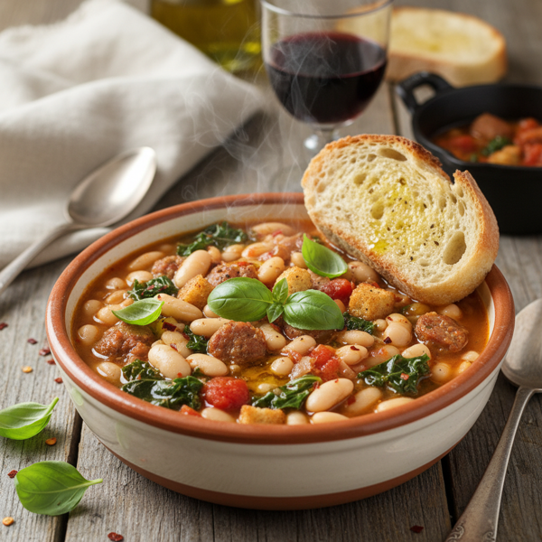 Hearty Tuscan Cannellini Bean Soup recipe