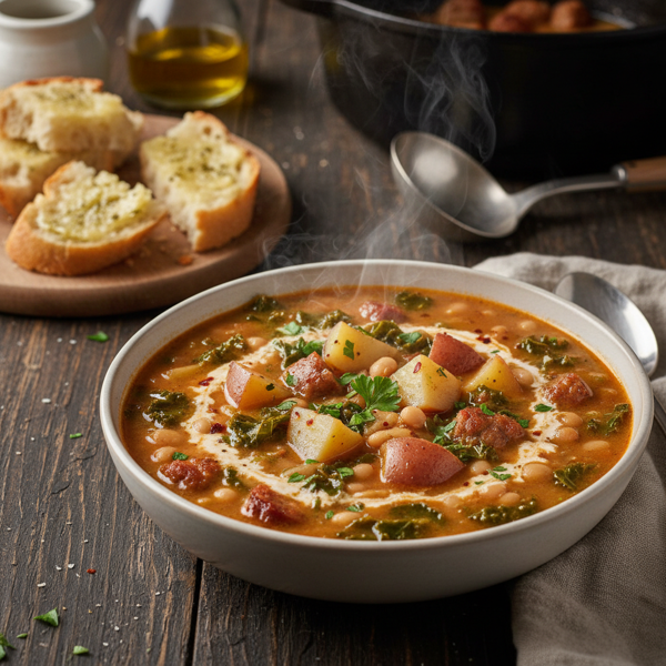Hearty Tuscan Sausage and Potato Soup recipe