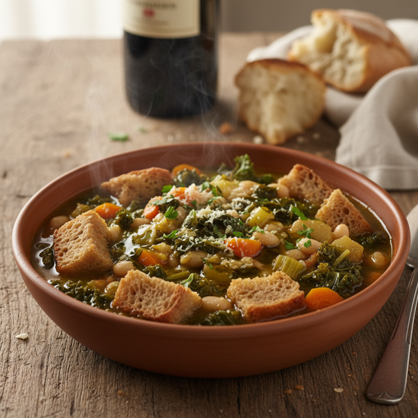 Hearty Tuscan Vegetable Stew (Ribollita) recipe