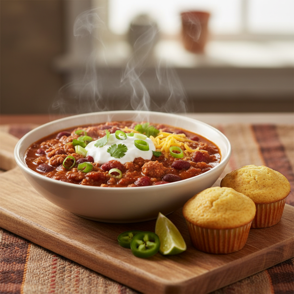 Hearty Two-Bean Turkey Chili recipe