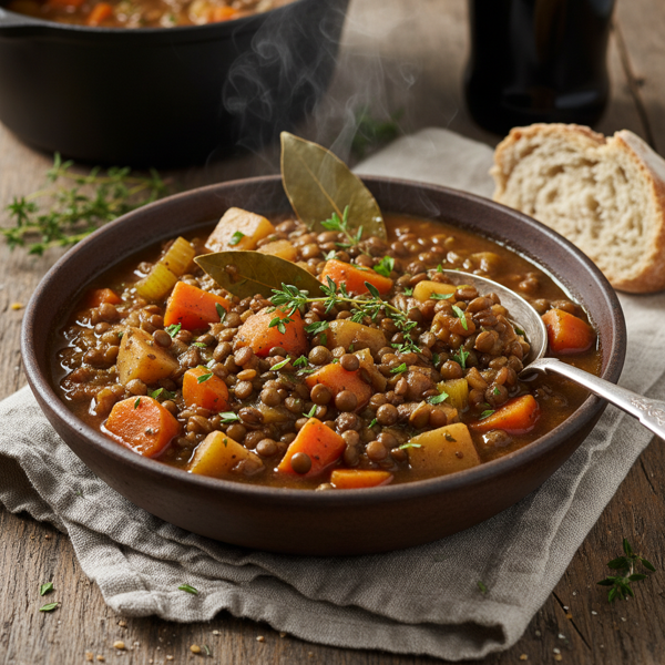 Hearty Vegan Irish Stew with Lentils recipe