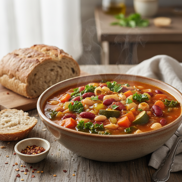 Hearty Vegan Minestrone Soup recipe