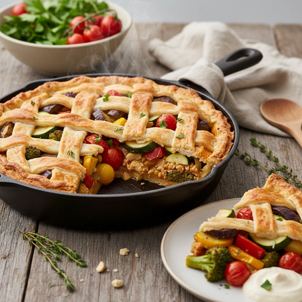 Hearty Vegan Skillet Garden Pie recipe