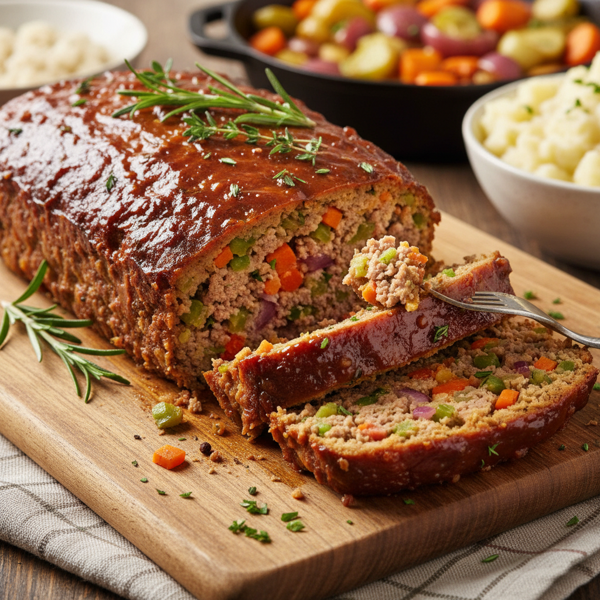 Hearty Vegetable-Infused Meatloaf recipe