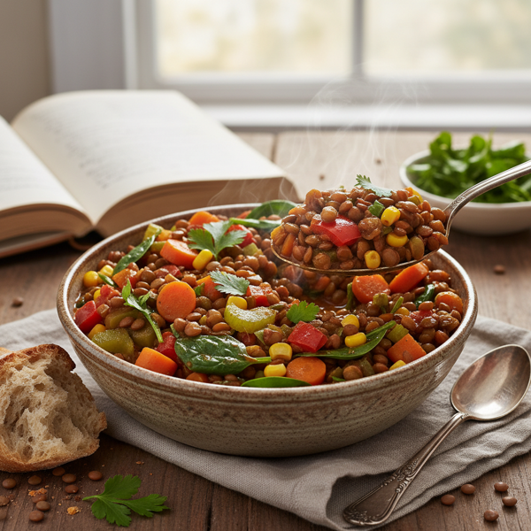 Hearty Vegetable-Lentil Medley recipe