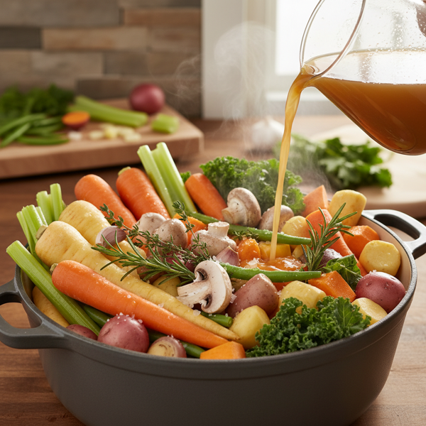 Hearty Vegetable Soon-to-Be Soup recipe