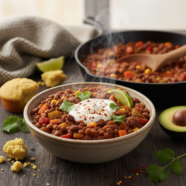 Hearty Vegetable & Lentil Chili recipe
