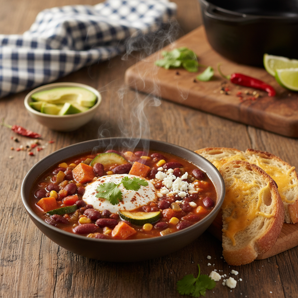 Hearty Vegetarian Chili Soup recipe