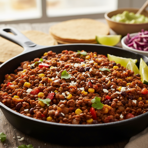 Hearty Vegetarian Lentil Taco Filling recipe