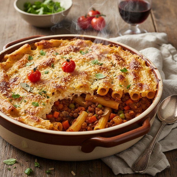 Hearty Vegetarian Pastitsio Bake recipe