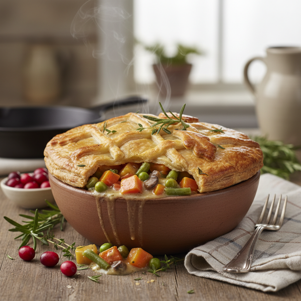Hearty Vegetarian Pot Pies recipe