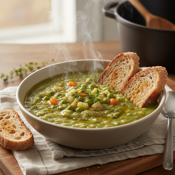 Hearty Vegetarian Split Pea Soup recipe