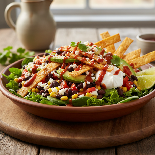Hearty Vegetarian Taco Salad Delight recipe